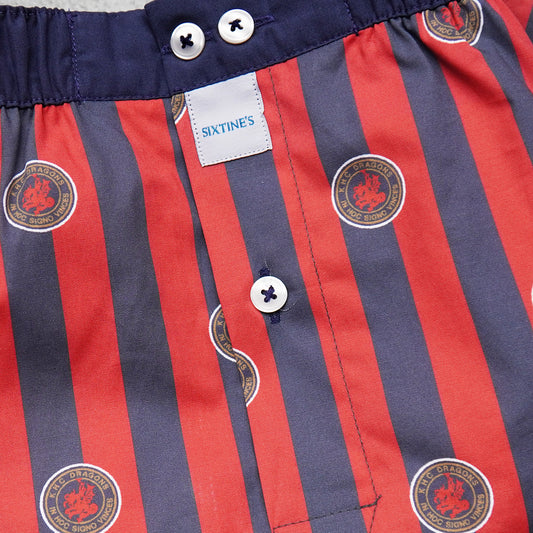 KHC Dragons x Sixtine's Boxer Shorts — Navy/Red