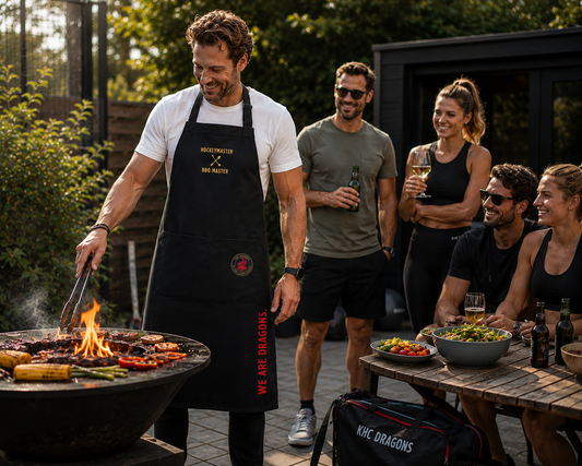 KHC Dragons BBQ Apron — Navy