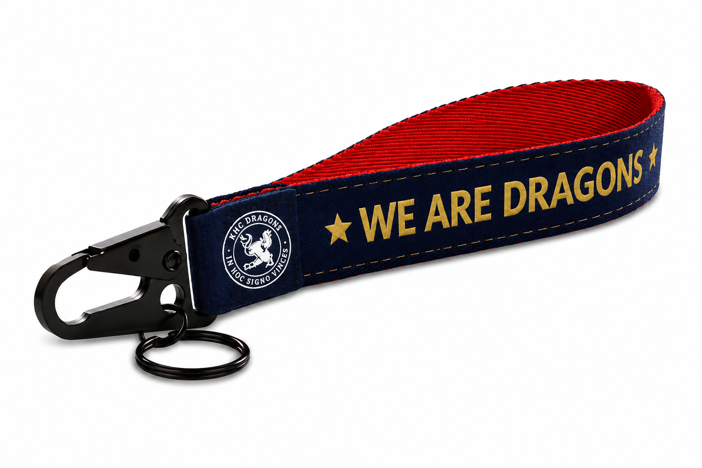 KHC Dragons Keychain Strap — Navy/Red