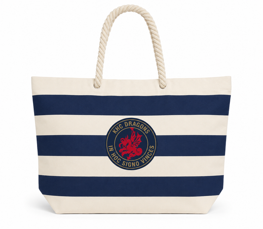 KHC Dragons Beach Bag — Navy/Natural