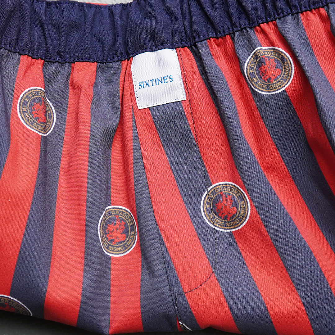 KHC Dragons x Sixtine's Boxer Shorts — Navy/Red