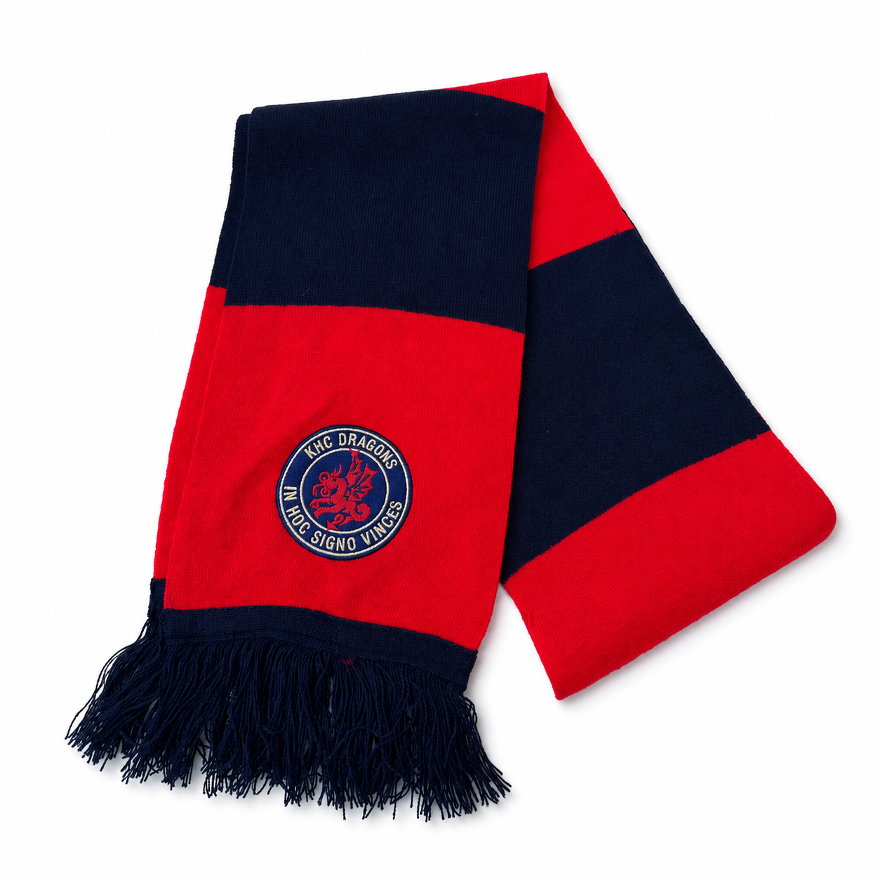 KHC Dragons Stadium Scarf — Navy/Red